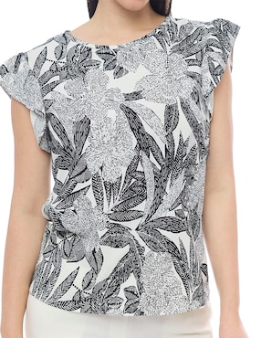 Blusa manga corta para mujer