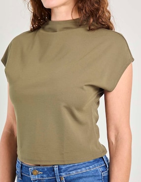 Blusa manga corta para mujer