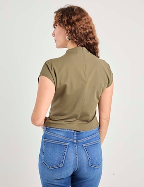 Blusa manga corta para mujer