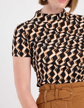 Blusa manga corta para mujer