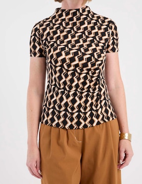 Blusa manga corta para mujer