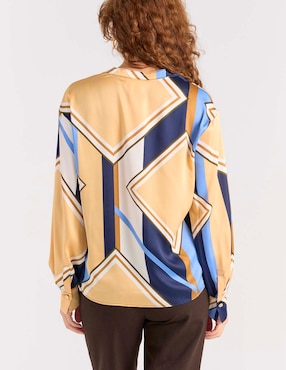 Blusa Liz&Co By Liz Claiborne manga larga para mujer
