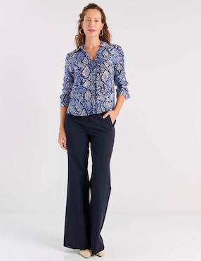 Blusa Liz&Co By Liz Claiborne manga larga para mujer