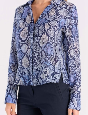 Blusa Liz&Co By Liz Claiborne manga larga para mujer
