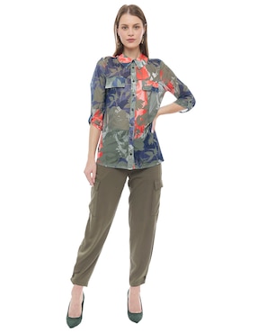 Blusa Alexis manga 3/4 para mujer