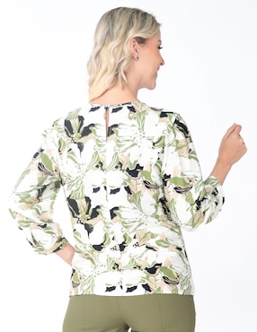 Blusa manga 3/4 para mujer