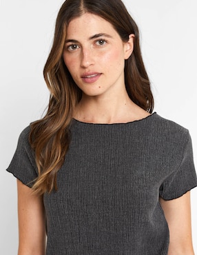Blusa manga corta para mujer