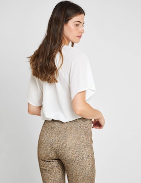 Blusa manga corta para mujer
