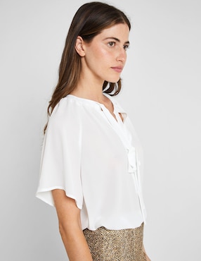 Blusa manga corta para mujer