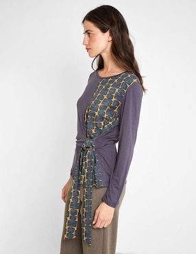 Blusa manga larga para mujer