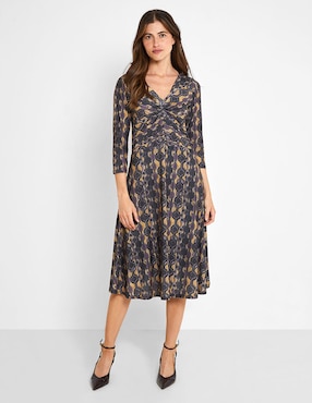 Vestido midi casual Valeria by Trucco para mujer