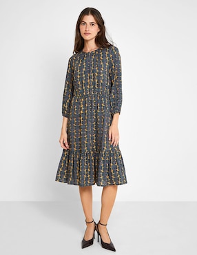 Vestido 3/4 casual Valeria by Trucco para mujer