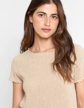 Blusa manga corta para mujer