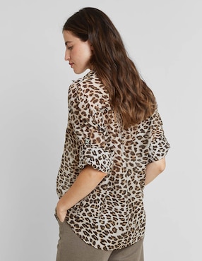 Blusa manga larga para mujer