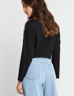 Blusa manga larga para mujer