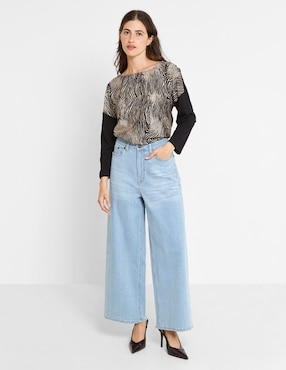 Blusa manga larga para mujer