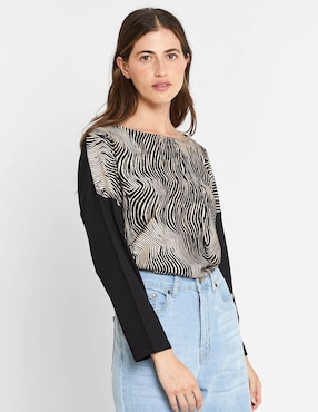 Blusa manga larga para mujer
