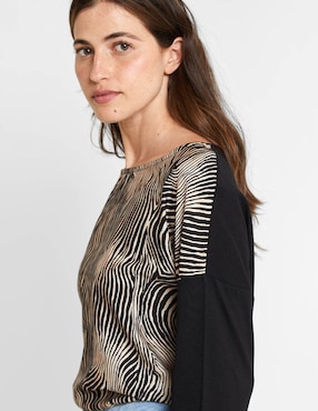 Blusa manga larga para mujer