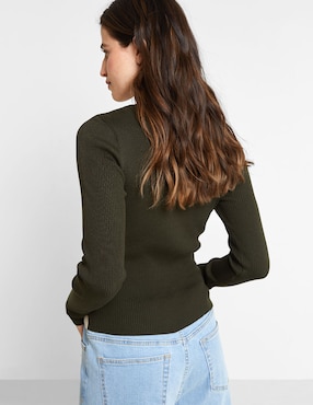 Suéter Valeria by Trucco cuello mao para mujer