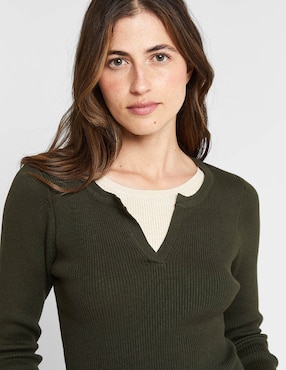 Suéter Valeria by Trucco cuello mao para mujer