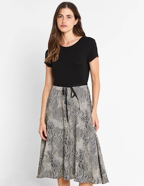 Vestido midi casual Valeria by Trucco para mujer