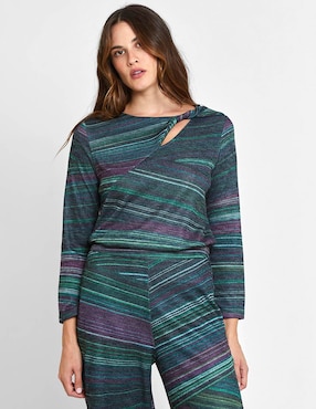 Blusa Valeria By Trucco manga larga para mujer