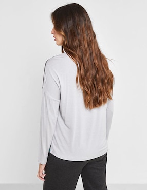 Blusa manga larga para mujer