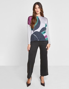 Blusa manga larga para mujer