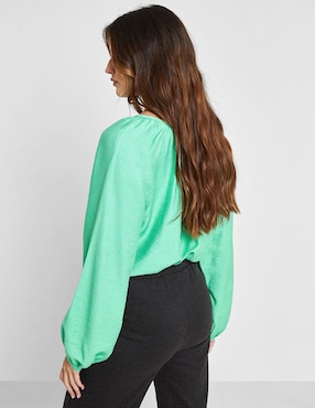 Blusa manga larga para mujer
