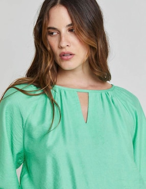Blusa manga larga para mujer