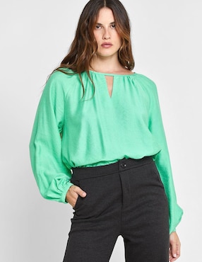 Blusa manga larga para mujer