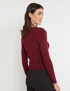 Suéter Valeria By Trucco cuello con escote para mujer