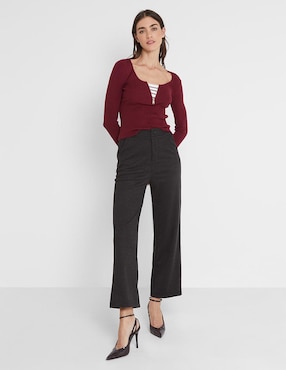 Suéter Valeria By Trucco cuello con escote para mujer