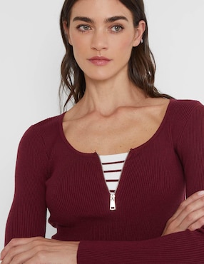 Suéter Valeria By Trucco cuello con escote para mujer