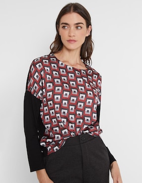 Blusa manga larga para mujer