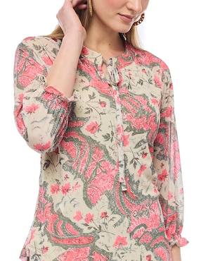 Blusa Alexis manga 3/4 para mujer