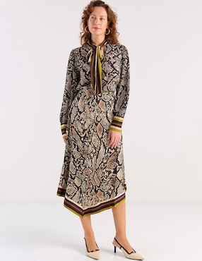 Falda midi Liz&Co by Liz Claiborne a la cintura