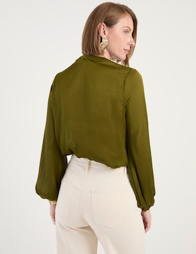 Blusa manga larga para mujer