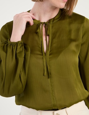 Blusa manga larga para mujer