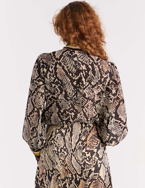 Blusa Liz&Co By Liz Claiborne manga larga para mujer