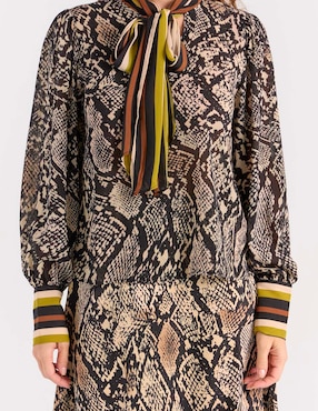Blusa Liz&Co By Liz Claiborne manga larga para mujer