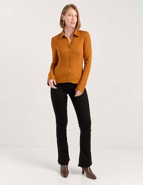 Blusa Liz&Co By Liz Claiborne manga larga para mujer