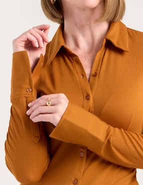Blusa Liz&Co By Liz Claiborne manga larga para mujer