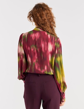 Blusa Liz&Co By Liz Claiborne manga larga para mujer