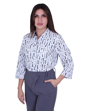 Blusa manga 3/4 para mujer