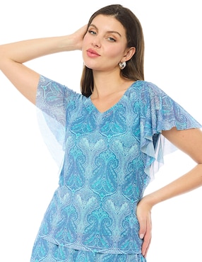 Blusa Alexis manga corta para mujer