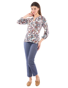 Blusa manga larga para mujer