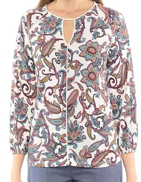 Blusa manga larga para mujer