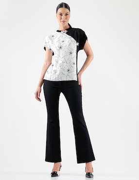 Blusa manga corta para mujer