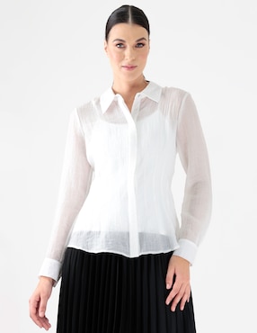 Blusa manga larga para mujer
